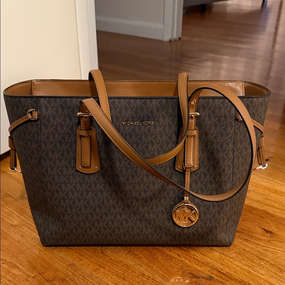 Michael Kors Signature Brown and Tan Tote